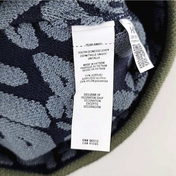 Under Armour Youth Halftime Reversible Beanie Knit Toque Marine Green - Picture 5 of 11